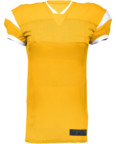 Augusta Sportswear 9582 Adult Slant Football Jerse in Gold/ white