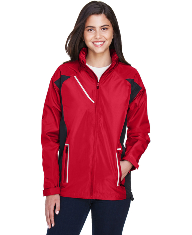 Team 365 TT86W Ladies' Dominator Waterproof Jacket in Sport red
