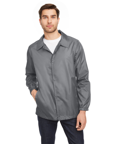 Team 365 TT75 Adult Zone Protect Coaches Jacket in Sport graphite