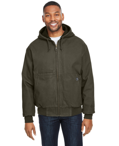 DRI DUCK 5034 Men's Laramie Canvas Hooded Jacket in Olive