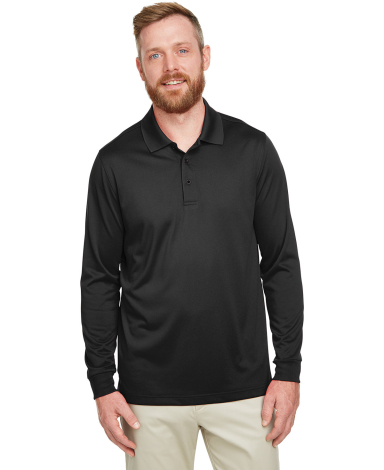 Harriton M348LT Men's Tall Advantage Long Sleeve S in Black