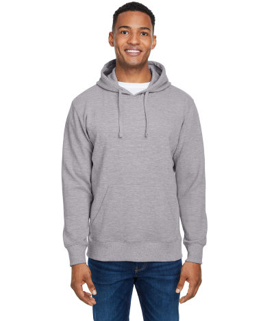 J America 8706 Ripple Fleece Pulllover Hooded Swea in Oxford