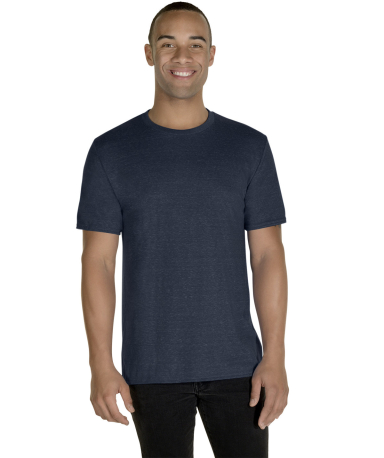 Jerzees 88M Adult Snow Heather T-Shirt in Navy