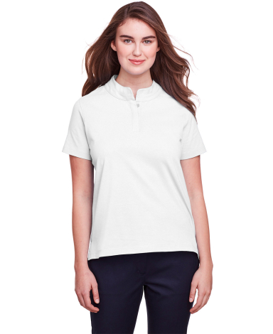 UltraClub UC105W Ladies' Lakeshore Stretch Cotton in White