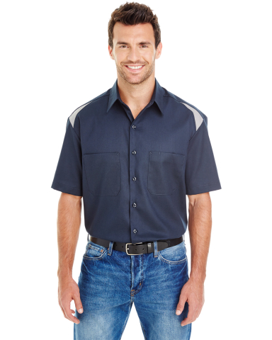 Dickies 05 Men's 4.6 Oz. Performance Team Shirt in Dark navy/ smoke