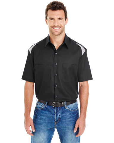 Dickies 05 Men's 4.6 Oz. Performance Team Shirt in Black/ smoke