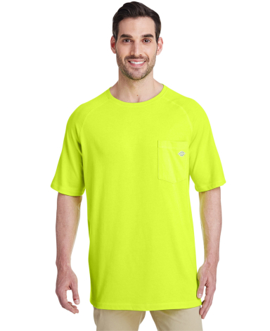 Dickies SS600 Men's 5.5 oz. Temp-IQ Performance T- in Bright yellow