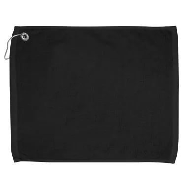 Carmel Towel Company C162523GH Golf Towel with Gro in Black