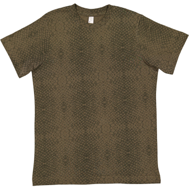 LA T 6101 Youth Fine Jersey T-Shirt in Green reptile