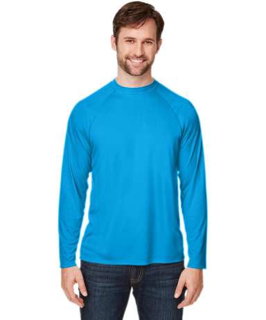 Core 365 CE110 Unisex Ultra UVP™ Long-Sleeve Rag in Columbia blue