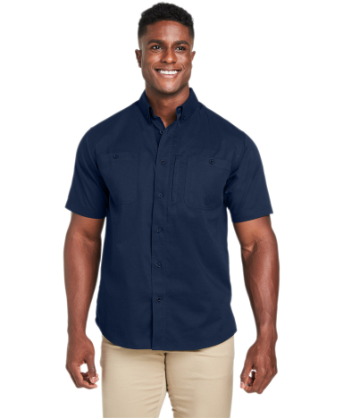Harriton M585 Men's Advantage IL Short-Sleeve Work in Dark navy