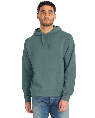 Hanes GDH450 Unisex Pullover Hooded Sweatshirt in Cypress green