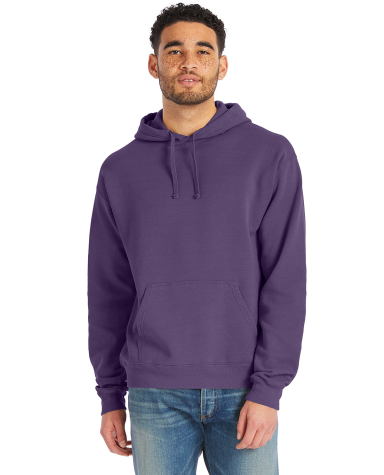 Hanes GDH450 Unisex Pullover Hooded Sweatshirt in Grape soda