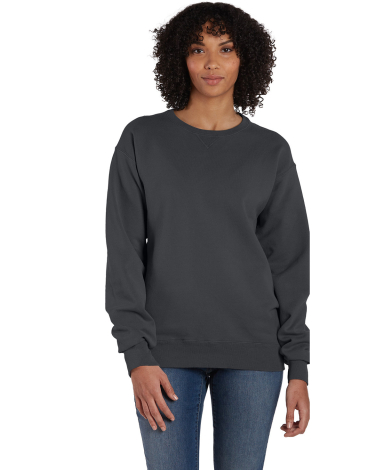 Hanes GDH400 Unisex Crew Sweatshirt in New railroad grey