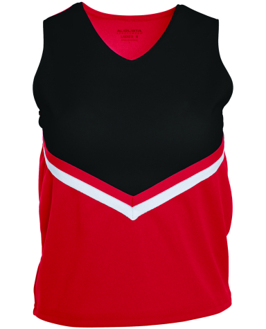 Augusta Sportswear 9110 Ladies' Pride Shell in Red/ black/ white