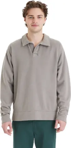 Comfortwash by Hanes GDH490 Unisex Garment Dye Pol in Concrete gray