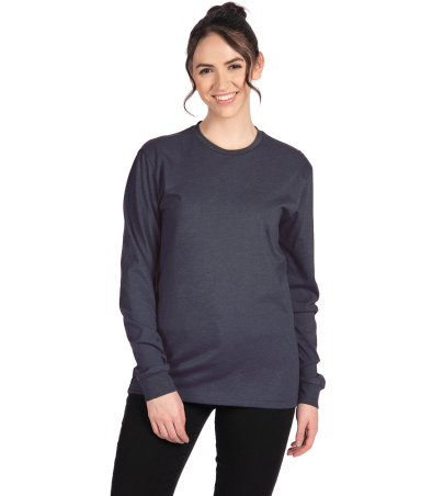 Next Level Apparel 6211 Unisex CVC Long-Sleeve T-S in Midnight navy