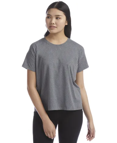 Champion Clothing CHP130 Ladies' Relaxed Essential in Ebony heather