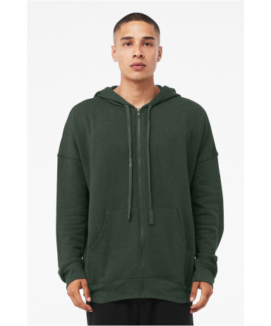 Bella + Canvas 3759 Unisex Sponge Fleece DTM Full- in Heather forest