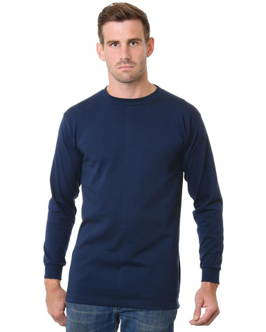 Bayside Apparel 6200 Unisex Big & Tall Long Sleeve in Navy