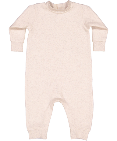 Rabbit Skins 4447 Infant Fleece One-Piece Bodysuit in Natural heather