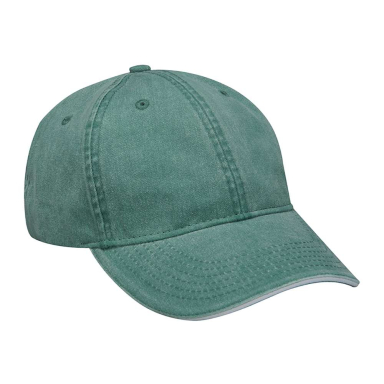 Adams Hats LP107 Icon Semi-Structured Sandwich Vis in For green / wht