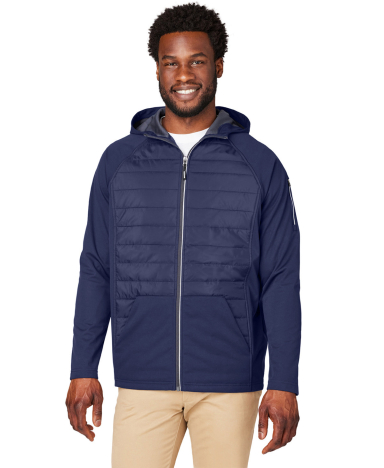 Core 365 CE808 Unisex Techno Lite Hybrid Hooded Ja in Classic navy