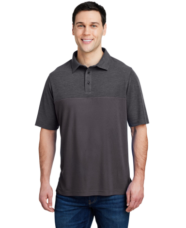 Core 365 CE112C Men's Fusion ChromaSoft Colorblock in Carbon/ carbon heather