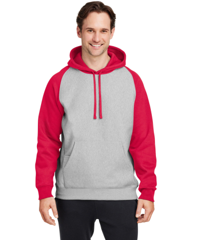 Team 365 TT96CB Unisex Zone HydroSport™ Heavywei in Athletic heather/ sport red
