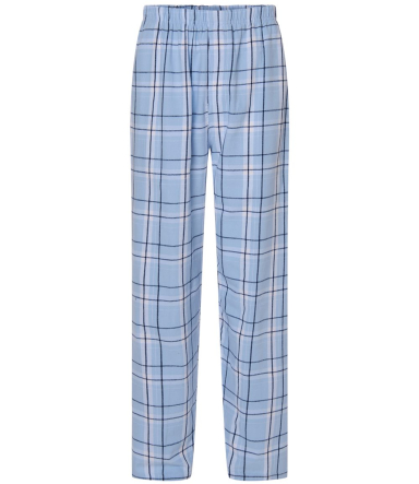 Boxercraft BM6624 Men's Harley Flannel Pant with P in Sky blue carnegie plaid