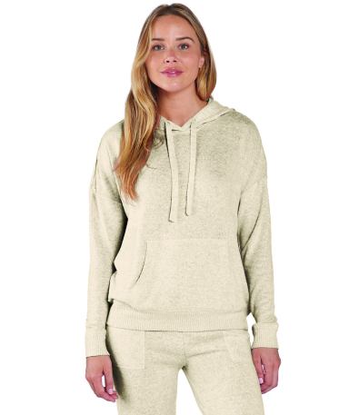 Boxercraft BW1501 Ladies' Cuddle Soft Hooded Sweat in Oatmeal heather