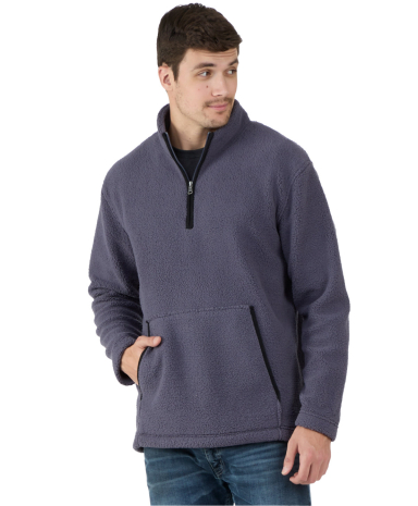 Boxercraft BM8510 Men's Everest Pile Fleece Half-Z in Mystic