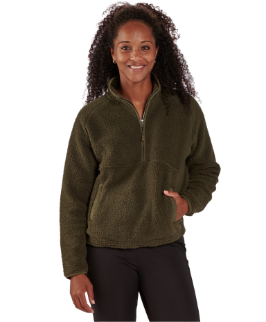 Boxercraft BW8501 Ladies' Everest Pile Fleece Half in Olive