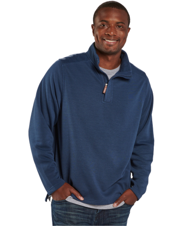 Boxercraft BM5201 Men's Sullivan Sweater Fleece Qu in Indigo