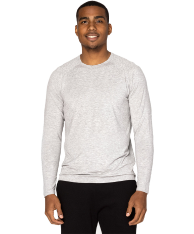 Threadfast Apparel 382LS Unisex Impact Long-Sleeve in Heather grey