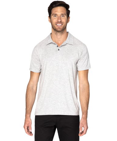 Threadfast Apparel 382PL Unisex Impact Polo in Heather grey