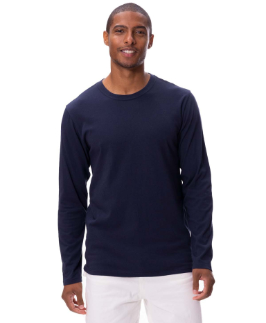 Threadfast Apparel 180LS Unisex Ultimate Long-Slee in Midnight navy