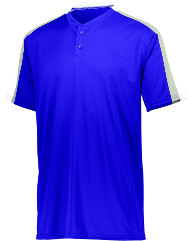 Augusta Sportswear 1557 Adult Power Plus Jersey 2. in Purple/ white/ silver grey