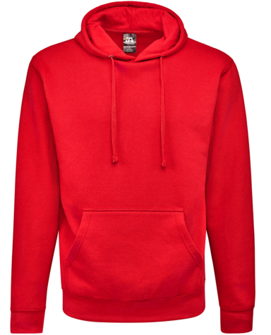 J America 8720 Unisex BTB Fleece Hooded Sweatshirt in Red