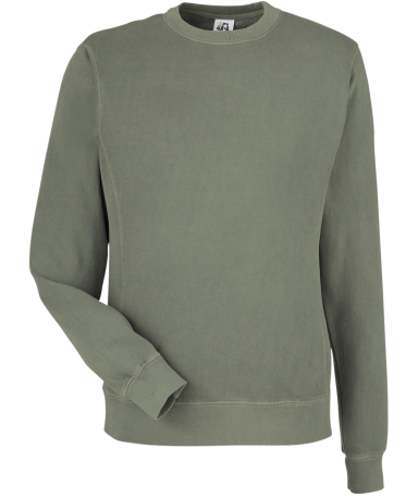 J America 8731 Unisex Pigment Dyed Fleece Sweatshi in Spruce
