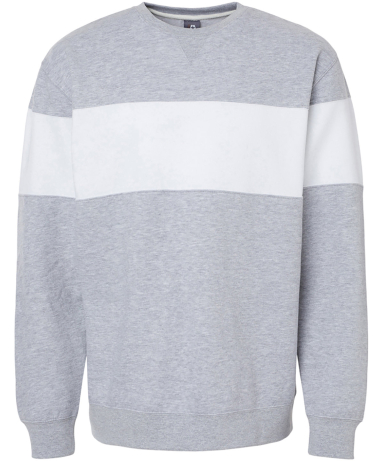 J America 8646 Unisex Varisity Fleece Crew in Oxford