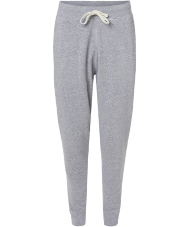 J America 8854 Unisex Triblend Fleece Jogger in Grey triblend