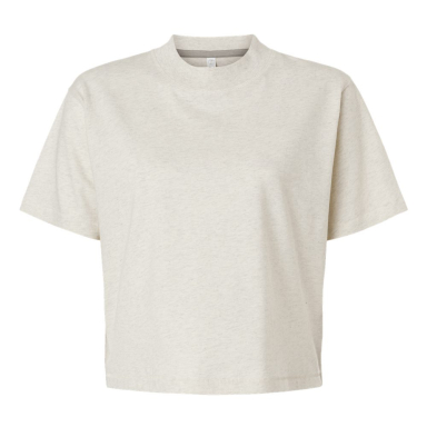 LA T 3518 Ladies' Boxy T-Shirt in Natural heather