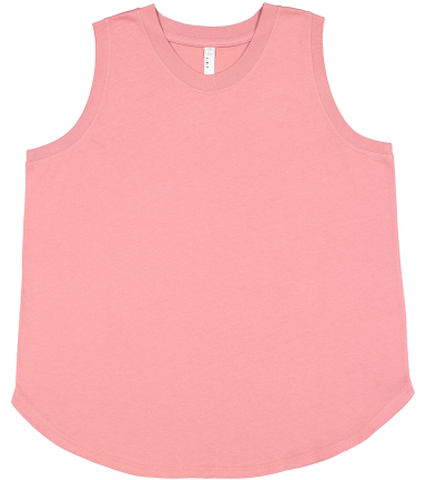 LA T 3892 Ladies' Curvy Relaxed Tank in Mauvelous