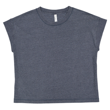 LA T 3502 Ladies' Relaxed Vintage Wash T-Shirt in Washed navy