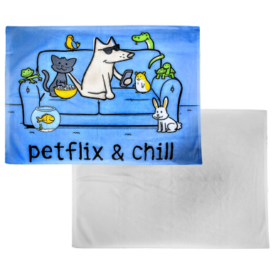 Liberty Bags 3040-200 Sublimation Fleece Baby Blan in White