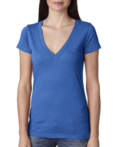 Next Level 6740 Tri-Blend V in Vintage royal
