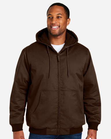 Harriton M722 Unisex ClimaBloc® Heavyweight Hoode in Dark mocha