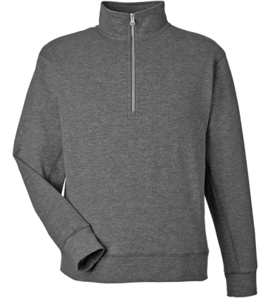 J America 8741 Unisex Electric Fleece Quarter-Zip in Electric onyx