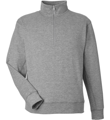 J America 8741 Unisex Electric Fleece Quarter-Zip in Electric slate